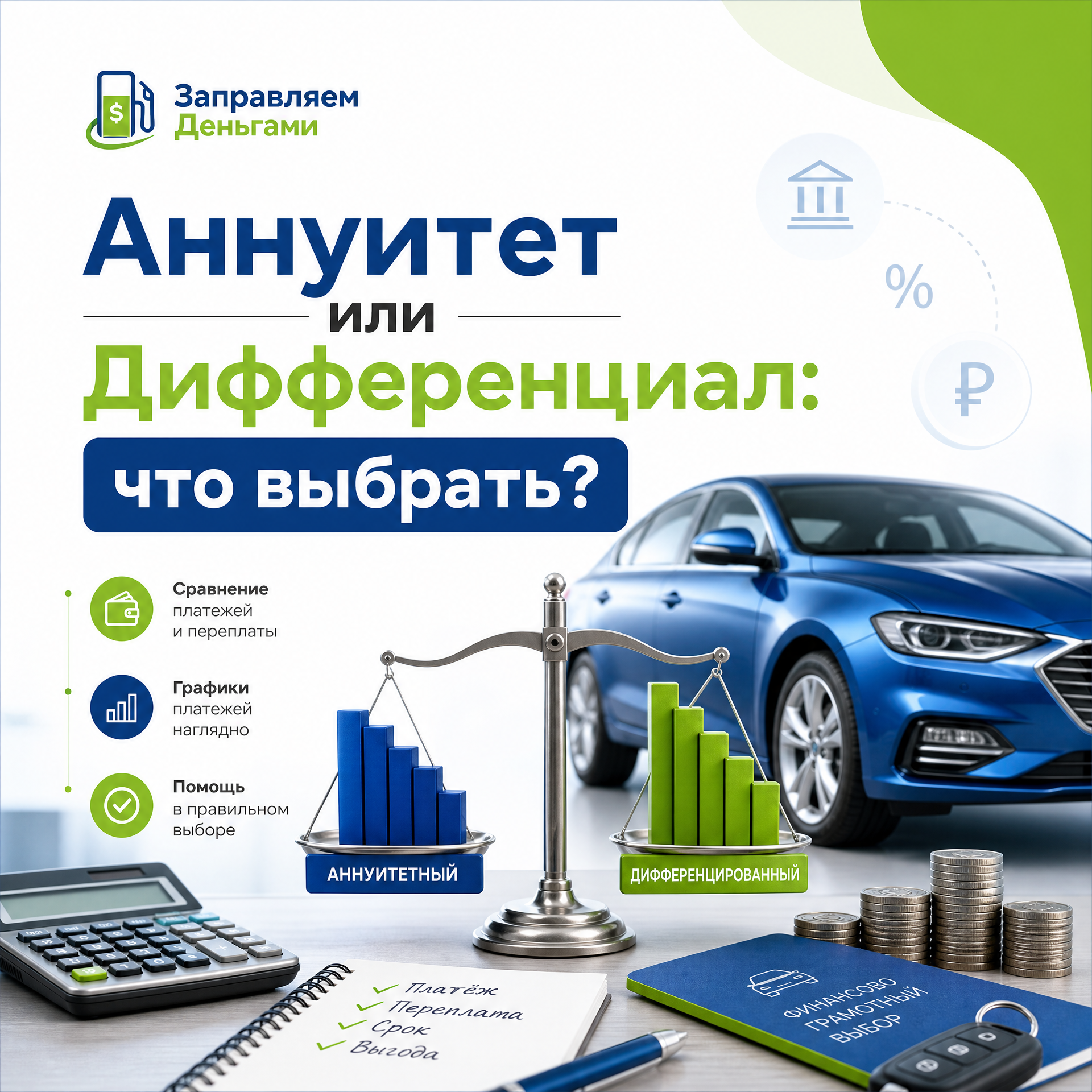 Аннуитетный и дифференцированный платежи: в чем разница и что выгоднее в 2026 году?